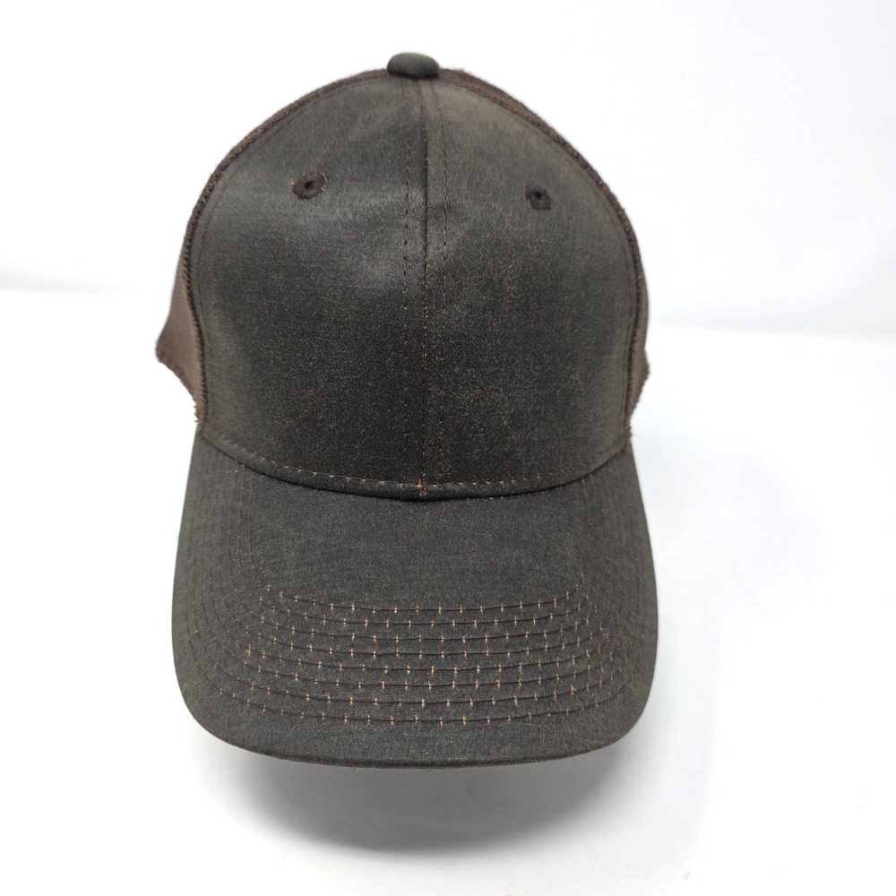 The Game Trucker Hat Mens OS Brown Mesh Back Outdoor Adjustable Strapback NWT